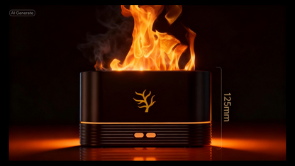 Flame Humidifier USB Smart Timing LED Electric Aroma Diffuser